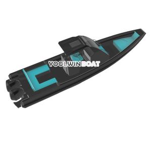 960 Cabin Aluminum RIB Boat with Toilet and Bimini