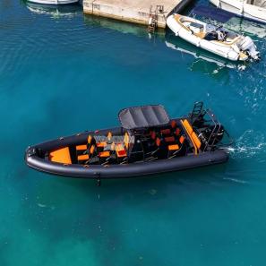 8.6m High Performance ORCA Hypalon Vessel Aluminum 5083 Commercial Work Day Tripping semi rigid inflatable boats