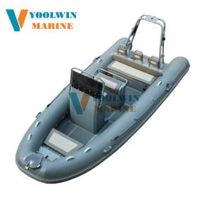 China 5.8m pvc hypalon rigid hull rib boat with CE  - 副本