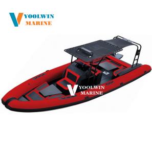 860 ce certificate luxury semi rigid hypalon rib boat with toilet - 副本